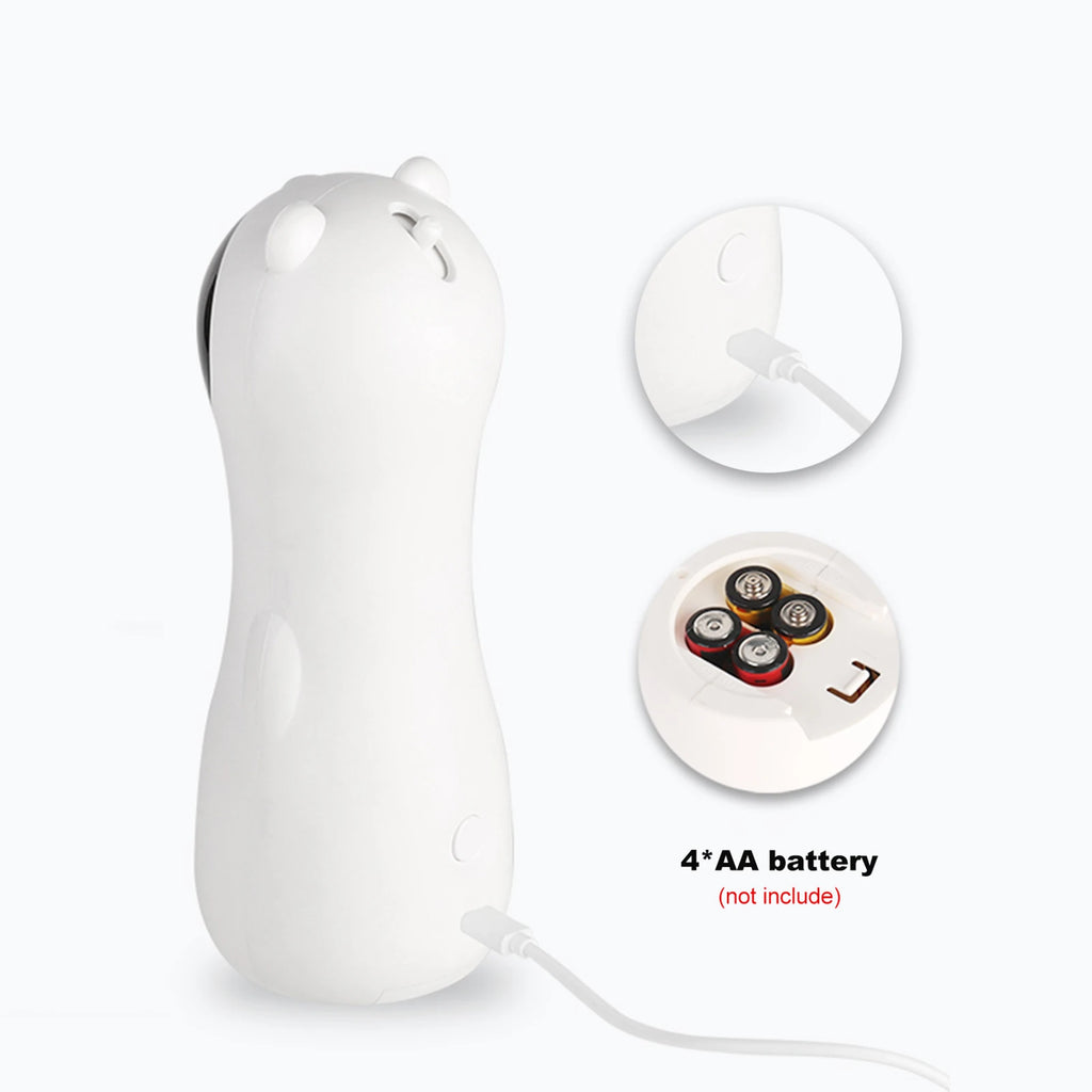 Cat Laser Toy, Automatic Rotating Laser Pointer for Cats, USB/Battery Charging Operated Pet Training Exercise Chaser Tool