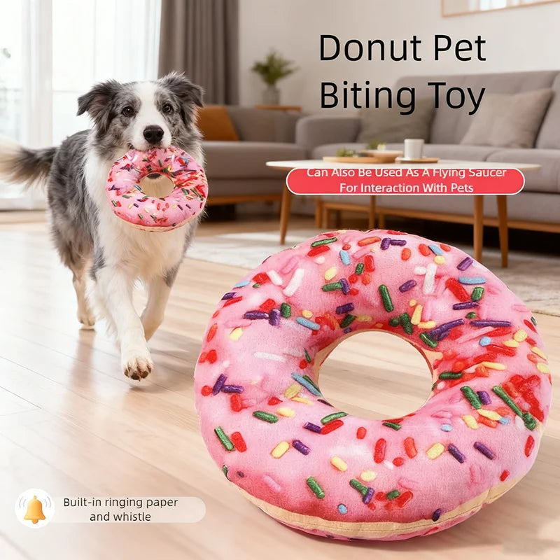 Durable Eco Friendly Plush Pizza Pet Toy With Squeak Sound Interactive Chew Toy For Puppy Kitten Teeth Train Dogs Cats Supplies