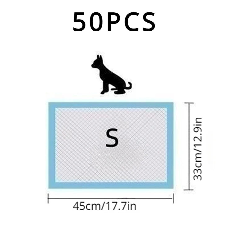 Disposable Pet Diaper Cat Puppy Pig Pet Care Pad Super Absorbent Pet Diaper Disposable Healthy Nappy Mat For Cats Quick-dry