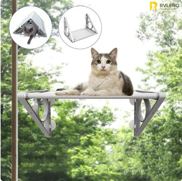 Cat Hammock Window Bed Kitten Sunny Seat Hanging Mount Beds Cat Sofa playing double-decker tunnels Suction Cup Wall Pet Hanging
