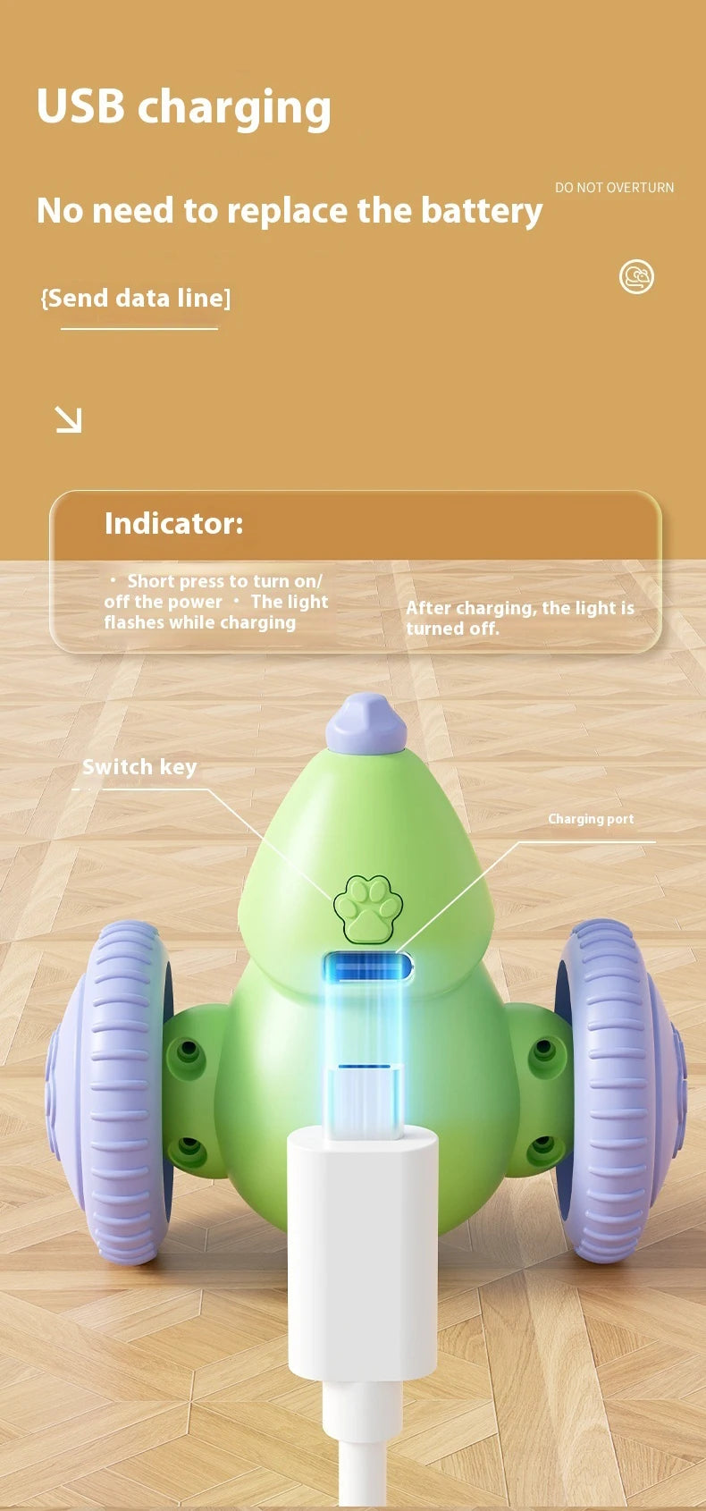 Electric Mouse Car Pet toys Interactive Cat Toy Rechargeable Automatic Teaser with Intelligent Obstacle Avoidance Pet Products