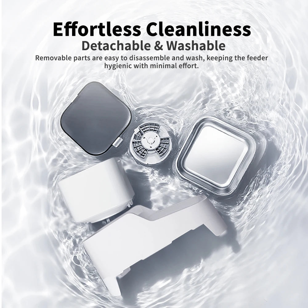 Furpipi 4.5L Automatic Pet Feeder Smart Auto Dog & Cat Food Kibble Button Version Smart Dog Feeder Dispenser Pet Feeding Supply