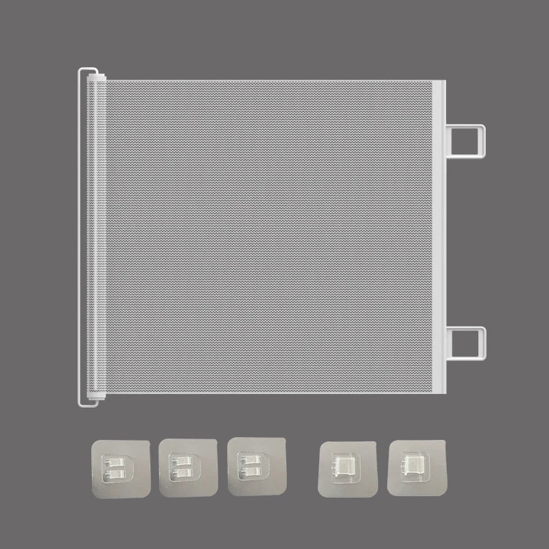 2025 Hot Retractable Pet Gate - Anti-Escape Reinforced Mesh, No-Drill Safety Barrier for Puppies/Kittens, Stairs/Hallway/Balcony