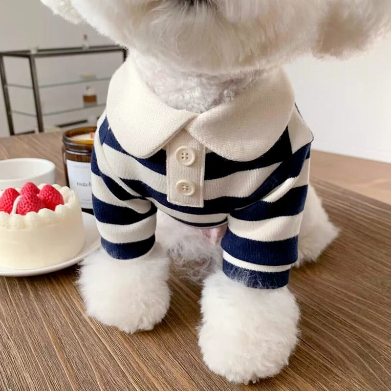 Fashion Pet Dog Striped Shirt Summer Puppy Clothes Cute Cat Vest Breathable Dog Thin Shirt Pet Kitten Clothing Chihuahua Clothes