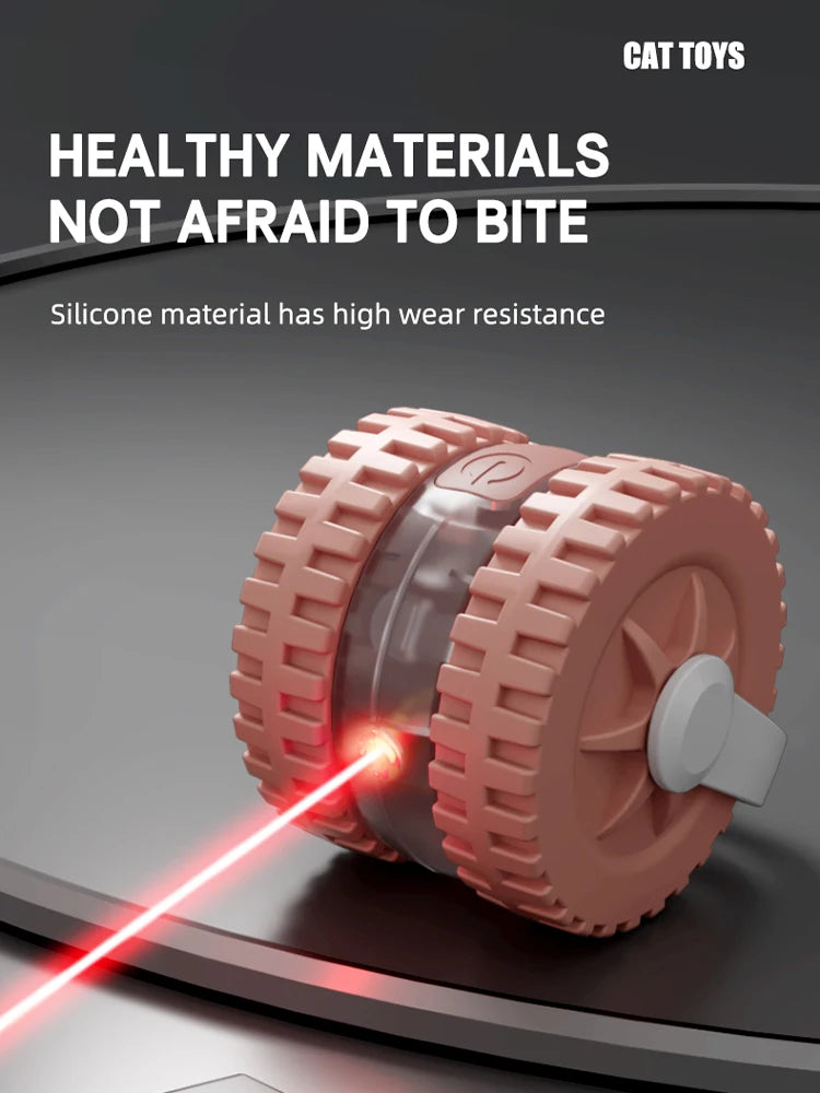 Cat Interactive Ball Toy, Automatic Rolling Ball with Tail, Rechargeable Smart Pet Interactive Toy, Intelligent Mouse for Cat