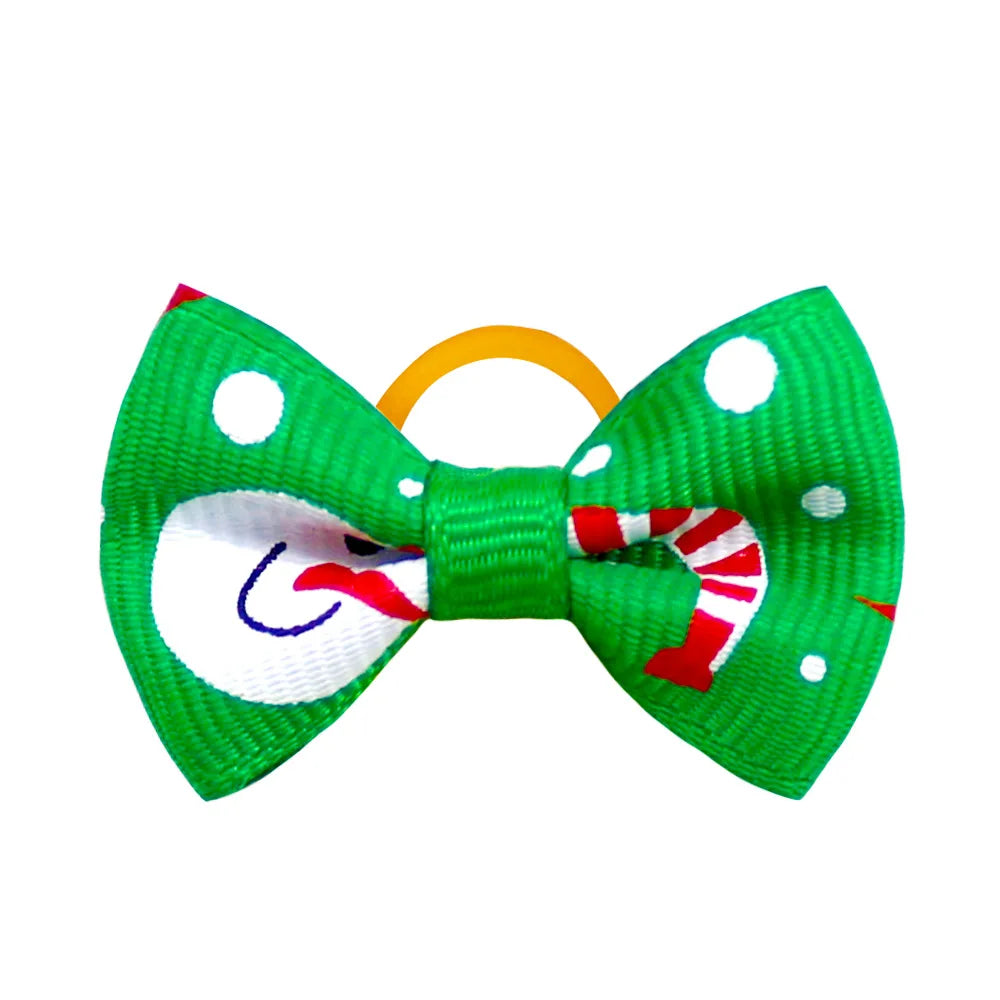 Fashion Mixcolor Pet Products Bowties Christmas Style Removable Pet Collar Accessories Dog Bows Pet Supplies Cat Dog Bowties