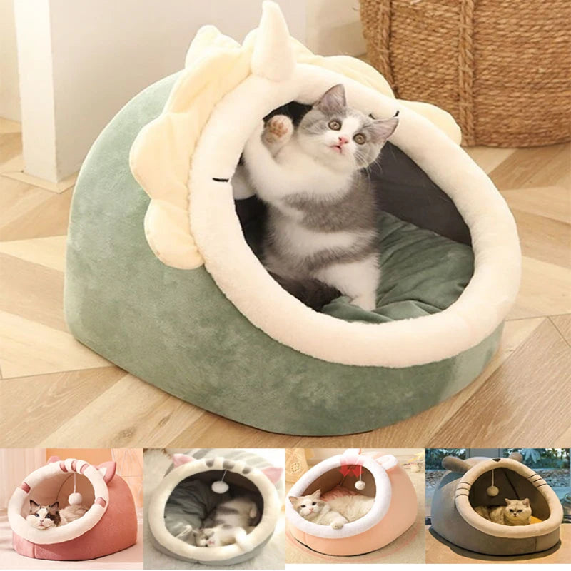 Deep Sleep Cat Bed Warm Pet Basket Cozy Cat House Kitten Lounger Cushion Cat Nesk Tent Very Soft Small Dog Mat Bag Cave Cats Bed