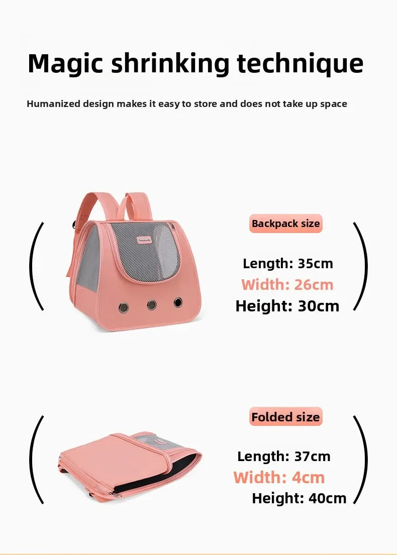 Cat bag hand-held dual shoulder two in one wear-resistant large capacity portable breathable mesh irresistible to cats