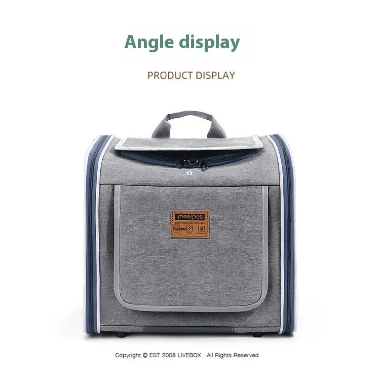 Hot High Quality Pet Bag For Outdoor Use Portable Hand-Held Backpack Nordic Style Bicycle In Car Cat Bag Dog Bag Home Goods