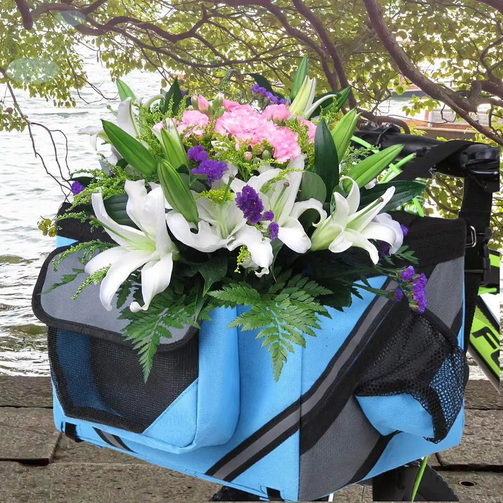Bicycle Bag Dogs Baskets Bike Handlebar Front Basket Small Cat Dog Nest Puppy Cats Bed Carrier For Travel Shopping