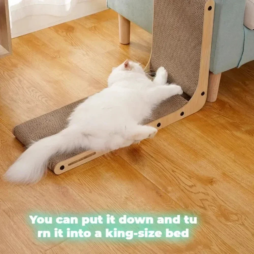 Cat Scratching Board Cat Toys  Wooden  Wear-resistant  and Scratch-resistant Post Cat Furniture Training Grinding Claw Toys Sofa