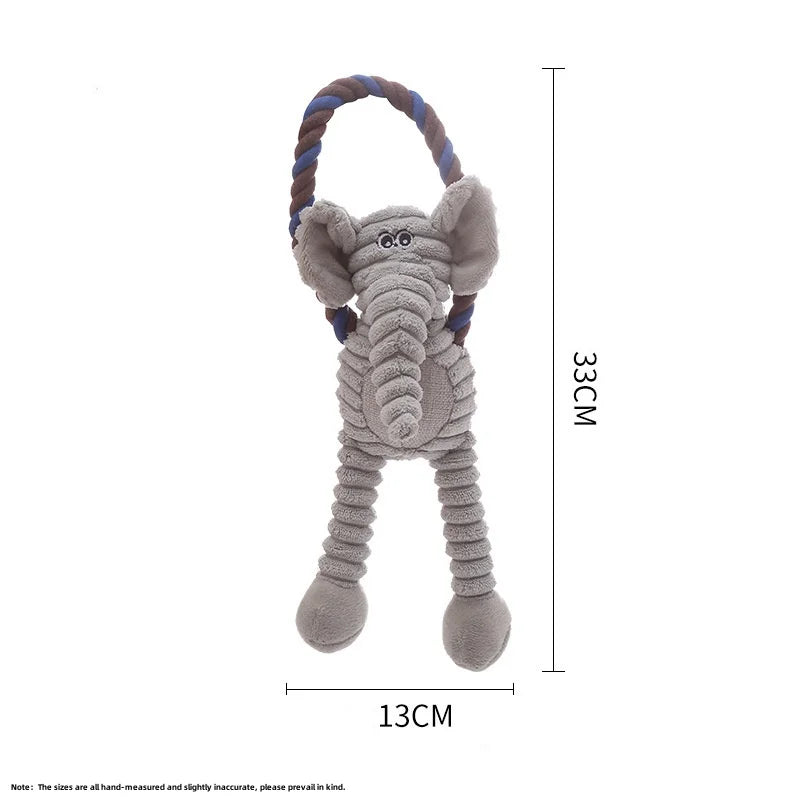 Dogs Plush Toys Indoor Interactive Play Products Pet Chewy Resistant Teeth Grinding Supplies Puppy Kitten Fleece Squeak Toy