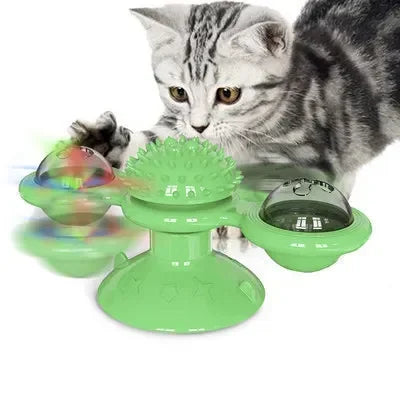 Funny Pet Products for Dropshipping, Interactive Balance Car Cat Chasing Toy With Catnip, Tumbler Swing Toys for Cats Kitten