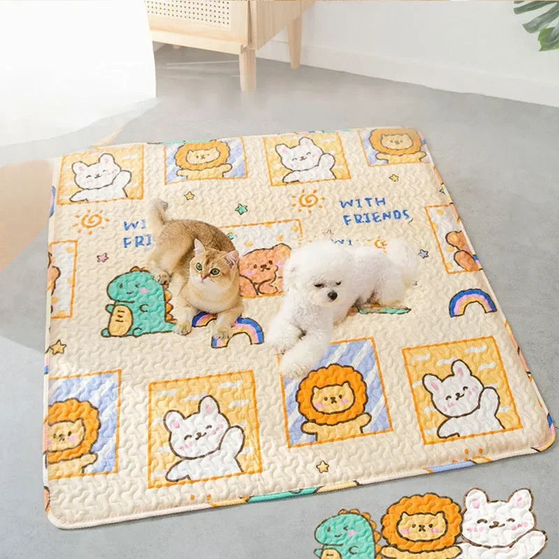 Dog Mats for Floors Pet Playpen Kennel Crates Mat Cat Puppy Cushion Reusable Washable Training Pee Pads Travel Car Mats for Dogs