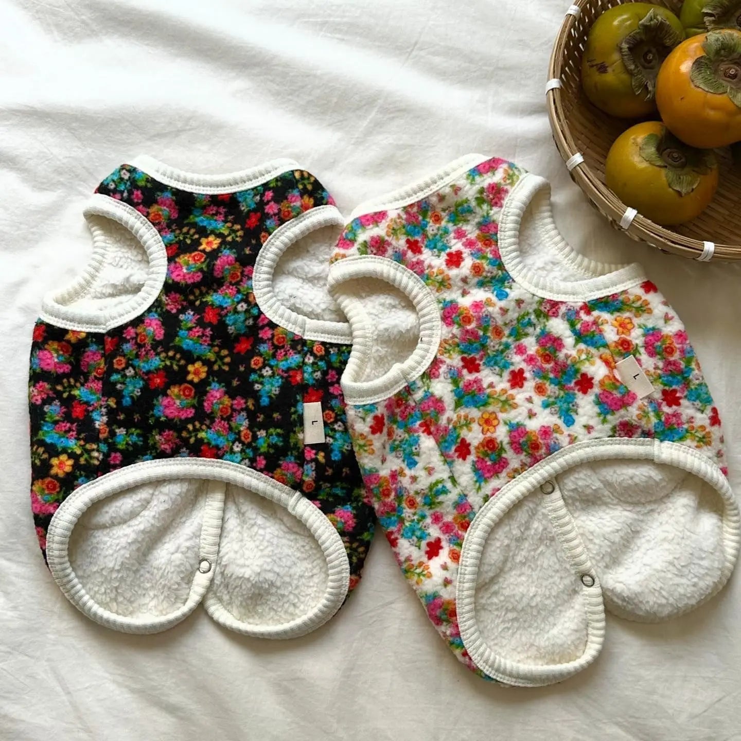 Cotton Pet Dog Clothes Pet Classic Shabby Flower Coat Bichon Winter Clothes Teddy Warm Vest Pretty Puppy Clothing Small Dogs