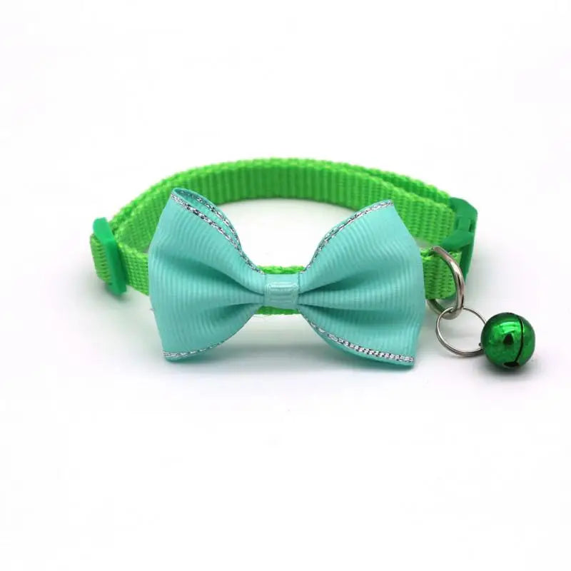 22types Pet Collars Pet Bow Bell Collars Cute Cat Collars Pet Supplies Multicolor Adjustable Pet Dressing Tool Pet Accessories
