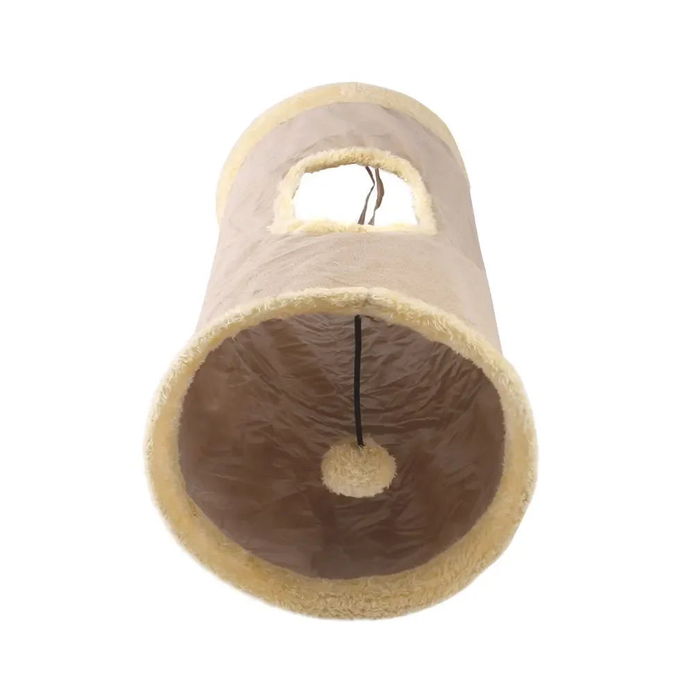 Pet Supplies Cat Tunnel Can Receive Folding Suede Cat Tunnel Cat Toy Drill Bucket. Pet Toys  Cats Toys  Pet Supplies