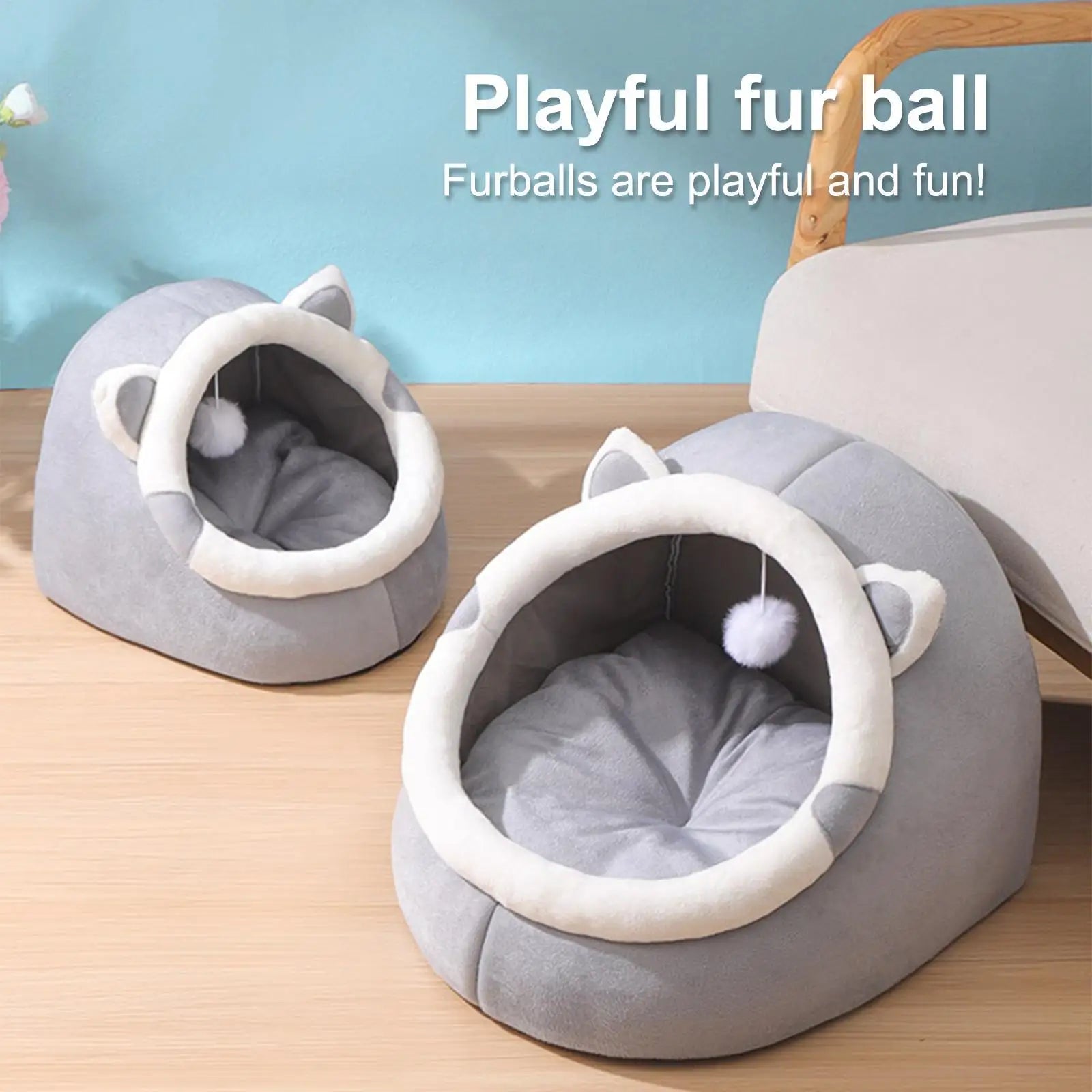 Cat Bed Cartoon Pet Bed Pet Basket Cat House  Sofa Small Dog Lounger Cushion Kittens Cave Puppy Mat House Tent Bed