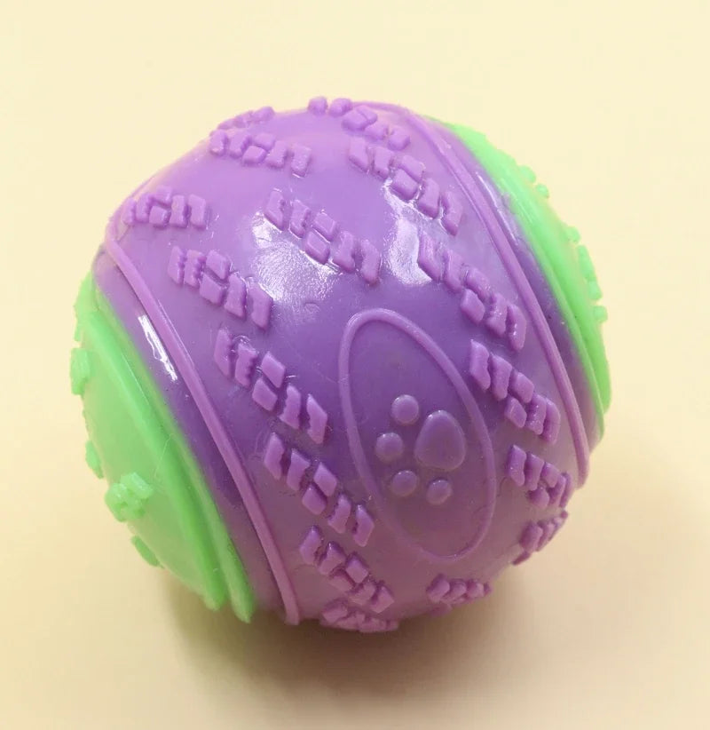 Dogs Interactive Toys Soft TPR Toys for Dog Pet Teeth Cleaning Bite Resistance Squeaky Dog Ball Toy Pet Products Accessories