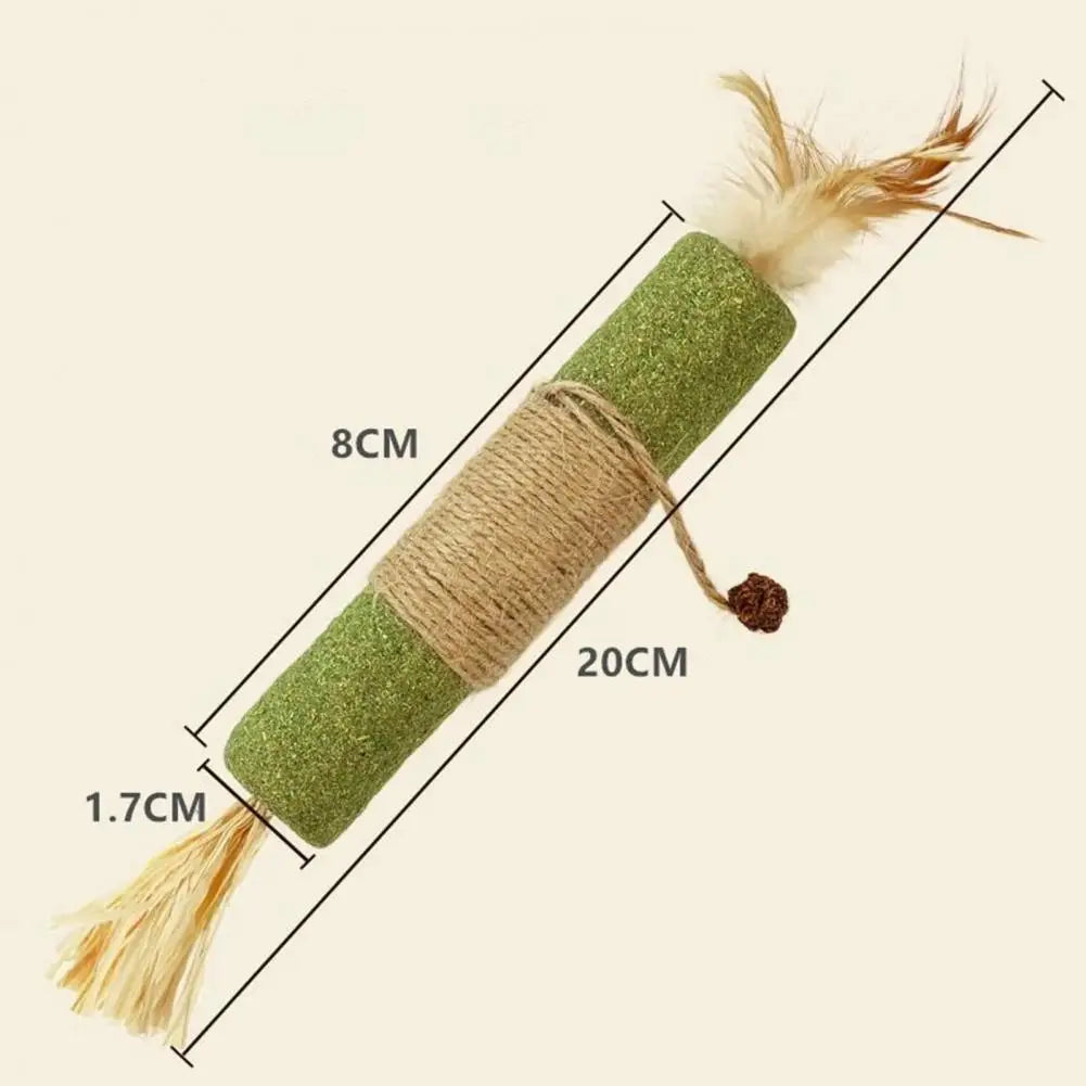 Catnip Cat Toy Cat Dental Health Chew Toy Natural Catnip Silvervine Chew Sticks for Cats Dental Care Anxiety Relief Appetite
