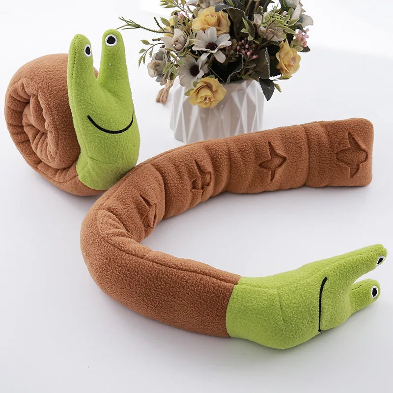 Snail shaped dog and cat toys, pet products, pet supplies, mats to hide food odors, training puzzles, and fun sniffing toys