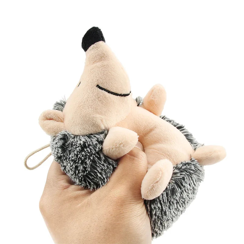 Hot-selling pet sound toys hedgehog, dog relief gnawing plush hedgehog toy products Hot-selling pet sound toys hedgehog