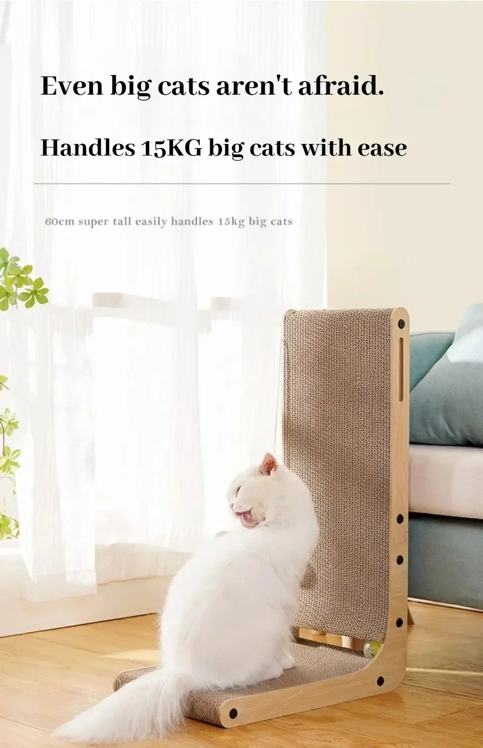 Cat Scratching Board Cat Toys  Wooden  Wear-resistant  and Scratch-resistant Post Cat Furniture Training Grinding Claw Toys Sofa