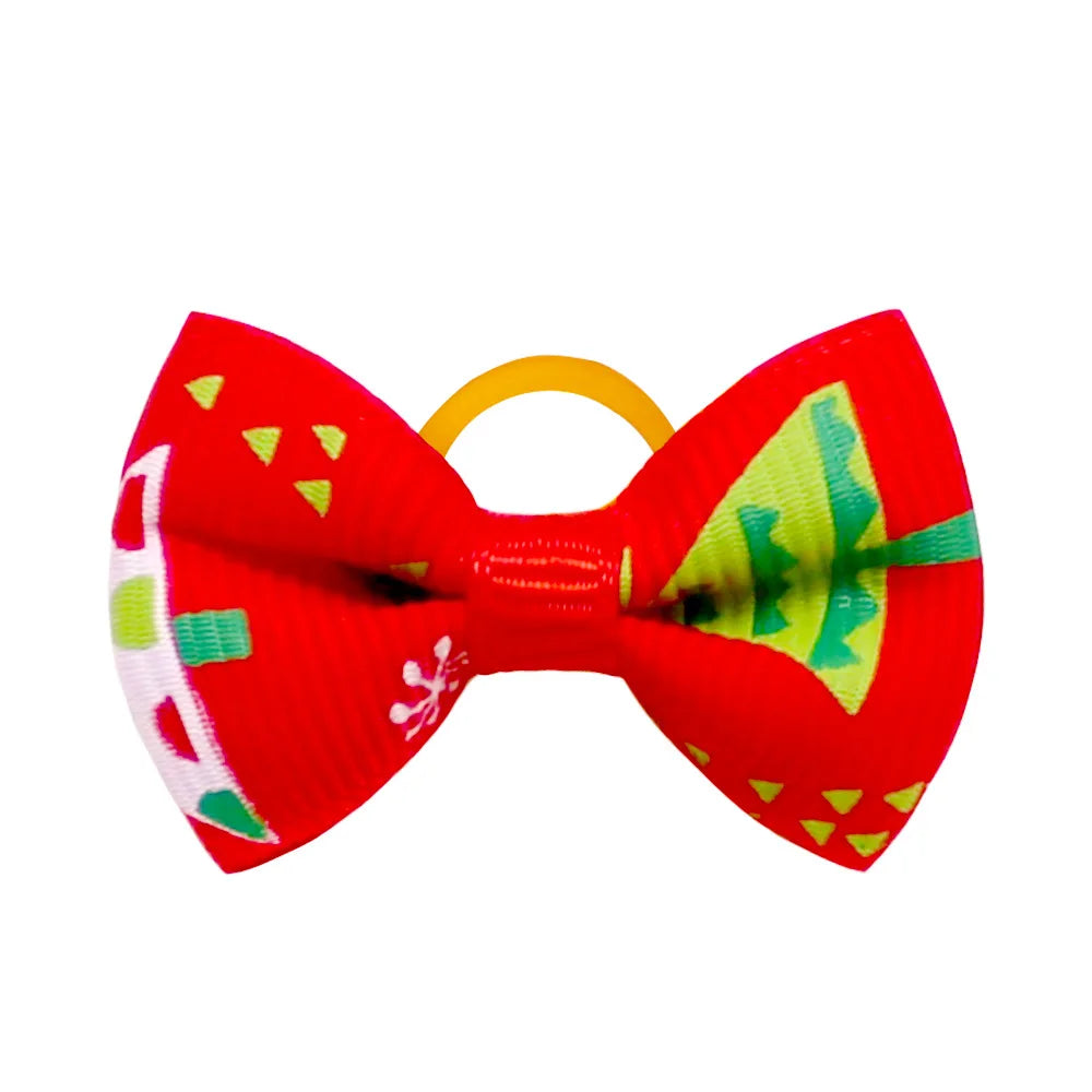 Fashion Mixcolor Pet Products Bowties Christmas Style Removable Pet Collar Accessories Dog Bows Pet Supplies Cat Dog Bowties