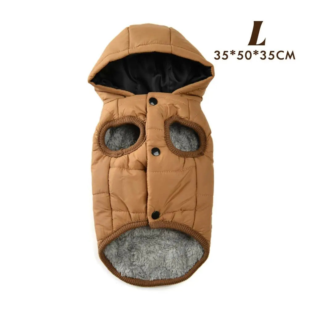 Fleece Warm Pet Clothes For Small Medium Dogs Pet Jacket Thicken Pets Coat For Winter Waterproof Outdoor Puppy Costume Pug Parka