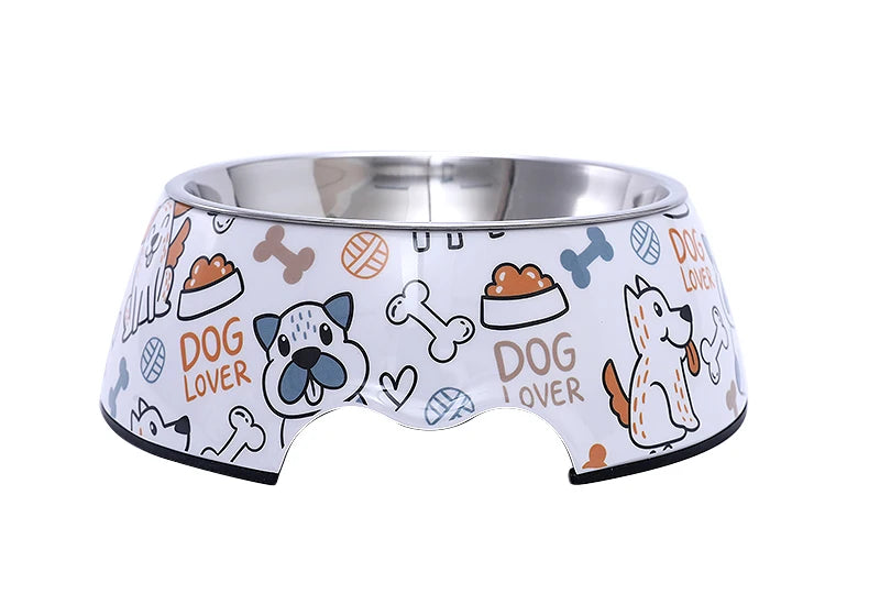 HOOPET Stainless Steel Pet Bowl Cat Feeder Drinker Supplies Kitten Puppy Food Feeding Water Drinking Bowls Pet Accessories