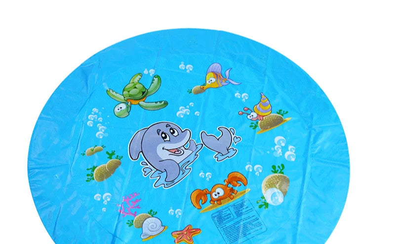 100/170cm Children's Pet Inflatable Water Spray Pad Outdoor Game Dog Interactive Water Spray Toy Outdoor Lawn Water Play Pad