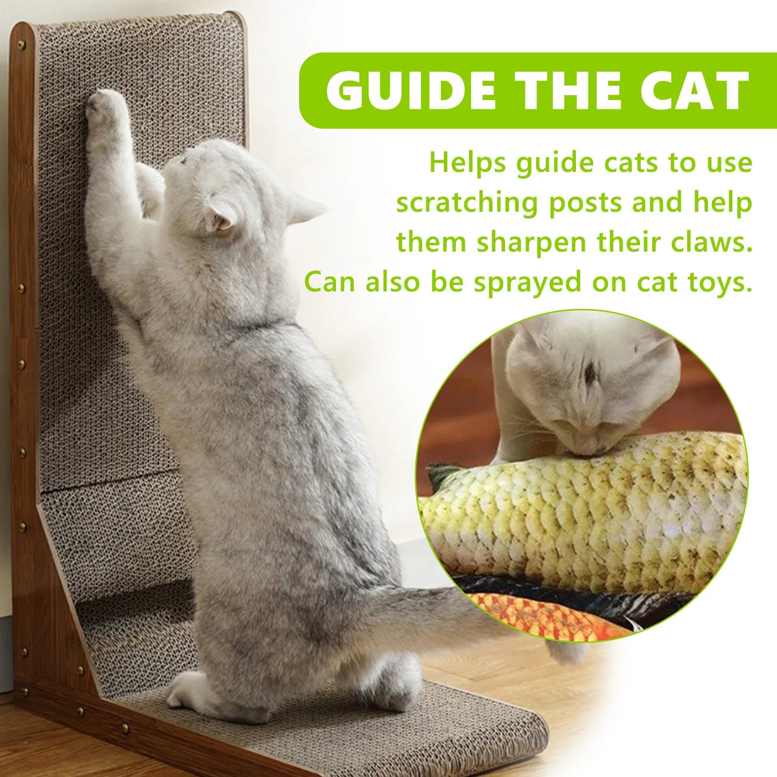 Catnip Spray for Cats with Pet Mint Mist Healthy Ingredients Scratching Pad Inducer Excite Entertain Soothing Training Repellent