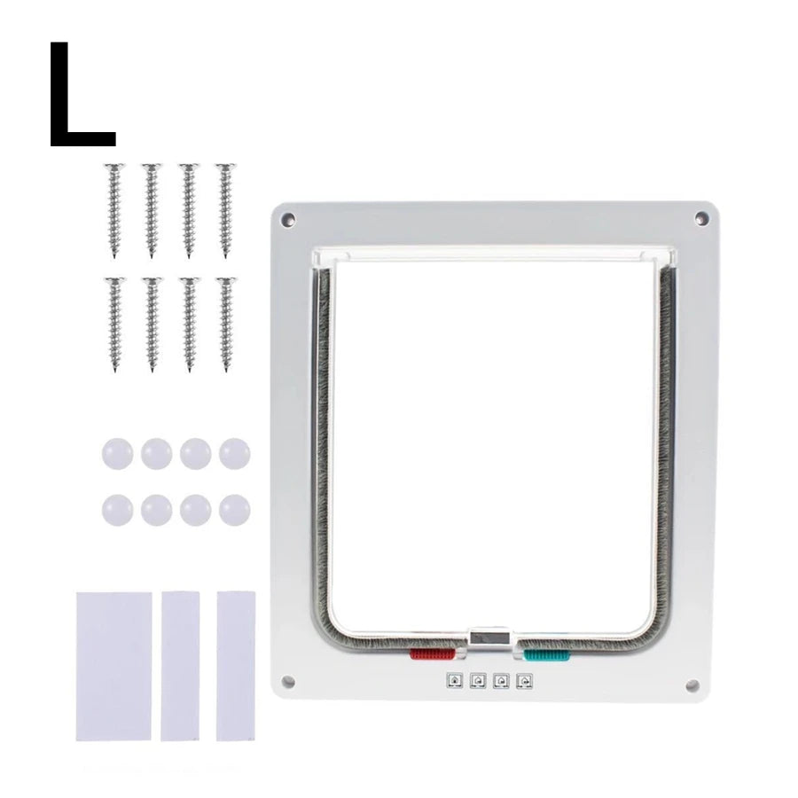 1pcs pet door, cat door, two-way access door, glass acrylic board, cat and dog house