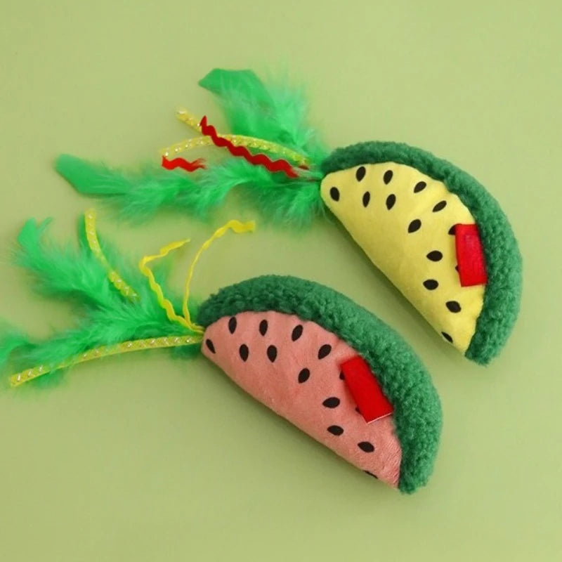 Cat Teeth Grinding Catnip Toys Funny Interactive Plush Kitten Chewing Vocal Toy Pet Teeth Cleaning Cat Catnip Toy