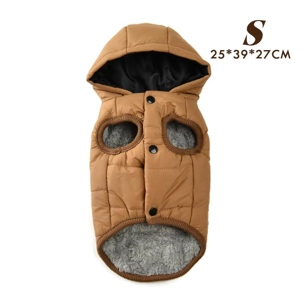 Fleece Warm Pet Clothes For Small Medium Dogs Pet Jacket Thicken Pets Coat For Winter Waterproof Outdoor Puppy Costume Pug Parka