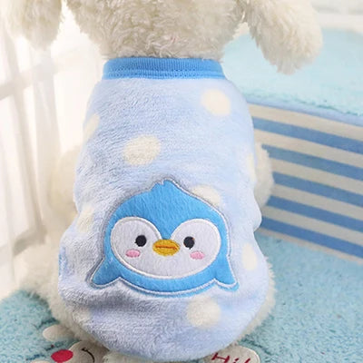 Cute Dog Clothes Winter For Small Medium Dogs Cat Soft Fleece Warm Dog Coat Jacket For Puppy Chihuahua Yorkies Pets Sweater Vest