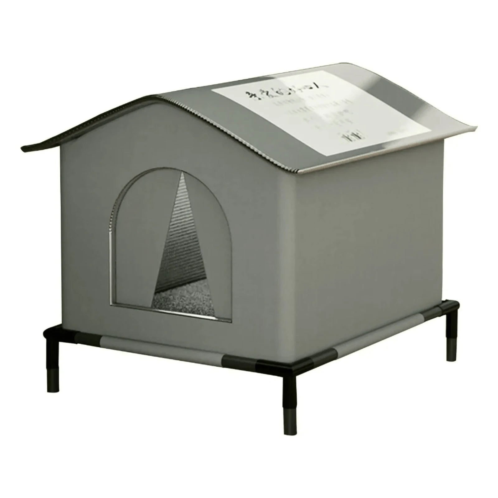 Four Seasons Cat House Outdoor Waterproof Pet Shelter for Cold Weather Stray Cats Dogs Thermal Insulated Windproof Design