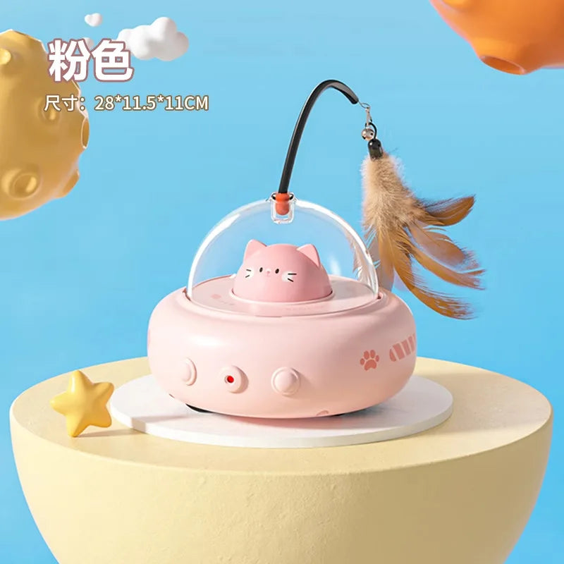 3-in-1 Automatic Intelligent Pet Teaser Toy – Interactive Cat & Dog Toy for Indoor Fun & Engagement