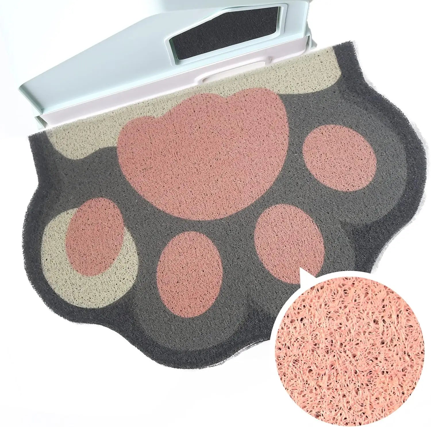 Cute Cat Litter Mat Litter Box Mat Litter Trapping Mat Soft on Kitty Paws Anti Slip Pet Accessories Door Floor mats Bathroom Mat
