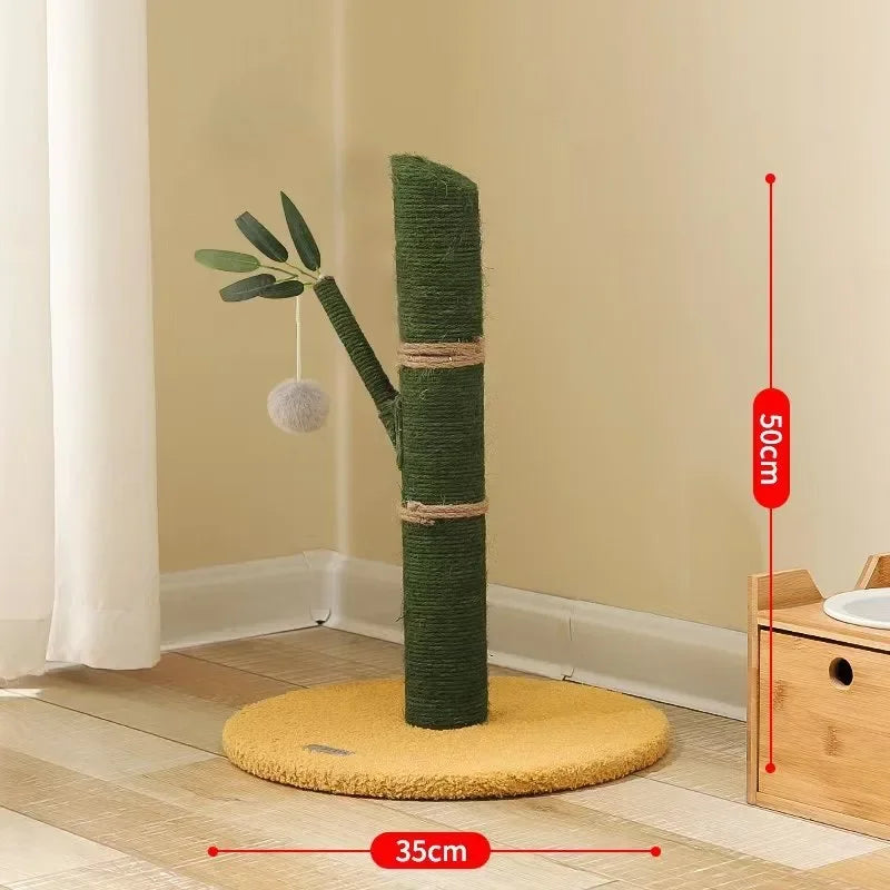 Cat Climbing Frame Sisal Comforts Grinding Claw Nest Wooden Climbing Frame Cat Jumping Platform Cute Panda Modelling Pet Supplie