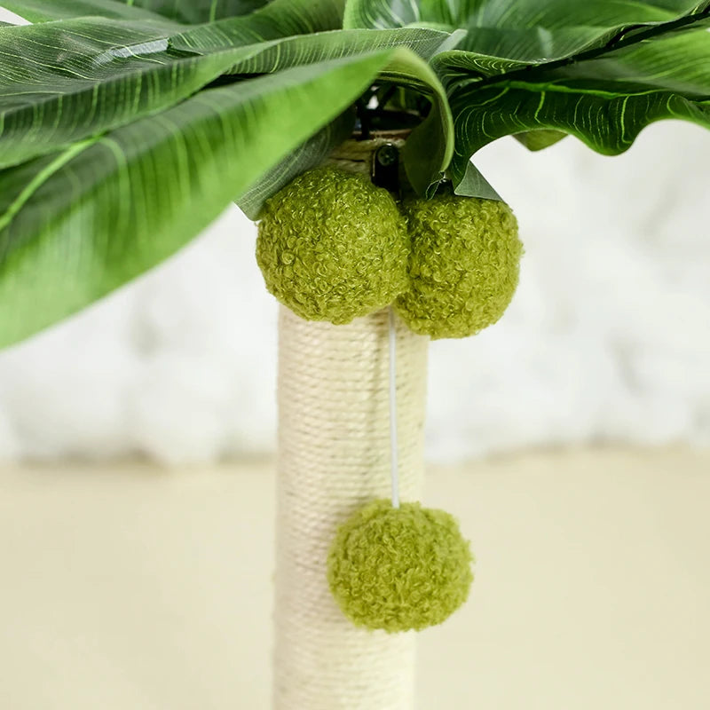 Cat Scratching Post with Dangling Balls For Kitten Cute Palm Tree Cat Scratching Posts Indoor Sisal Rope Cats Posts Pet Products