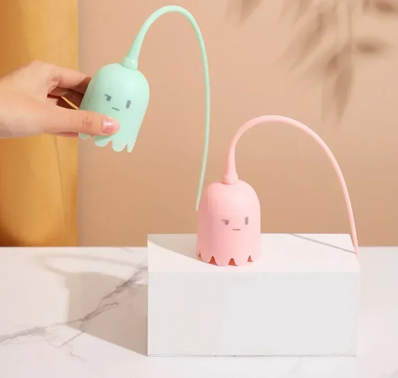 Interactive Electric Cat Toy USB Intelligent Rolling Ball Interactive Toys Funny Stick Silicone Rotate Mouse Tail Kitten Teaser