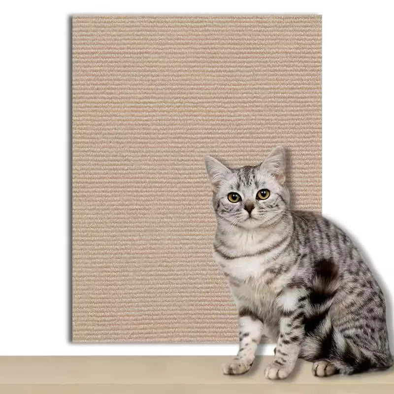 Cat Scratching Mat Trimmable Cat Carpet Cat Scratching Carpet Corner Wall Self-Adhesive Cat DIY Scratch Furniture Protector