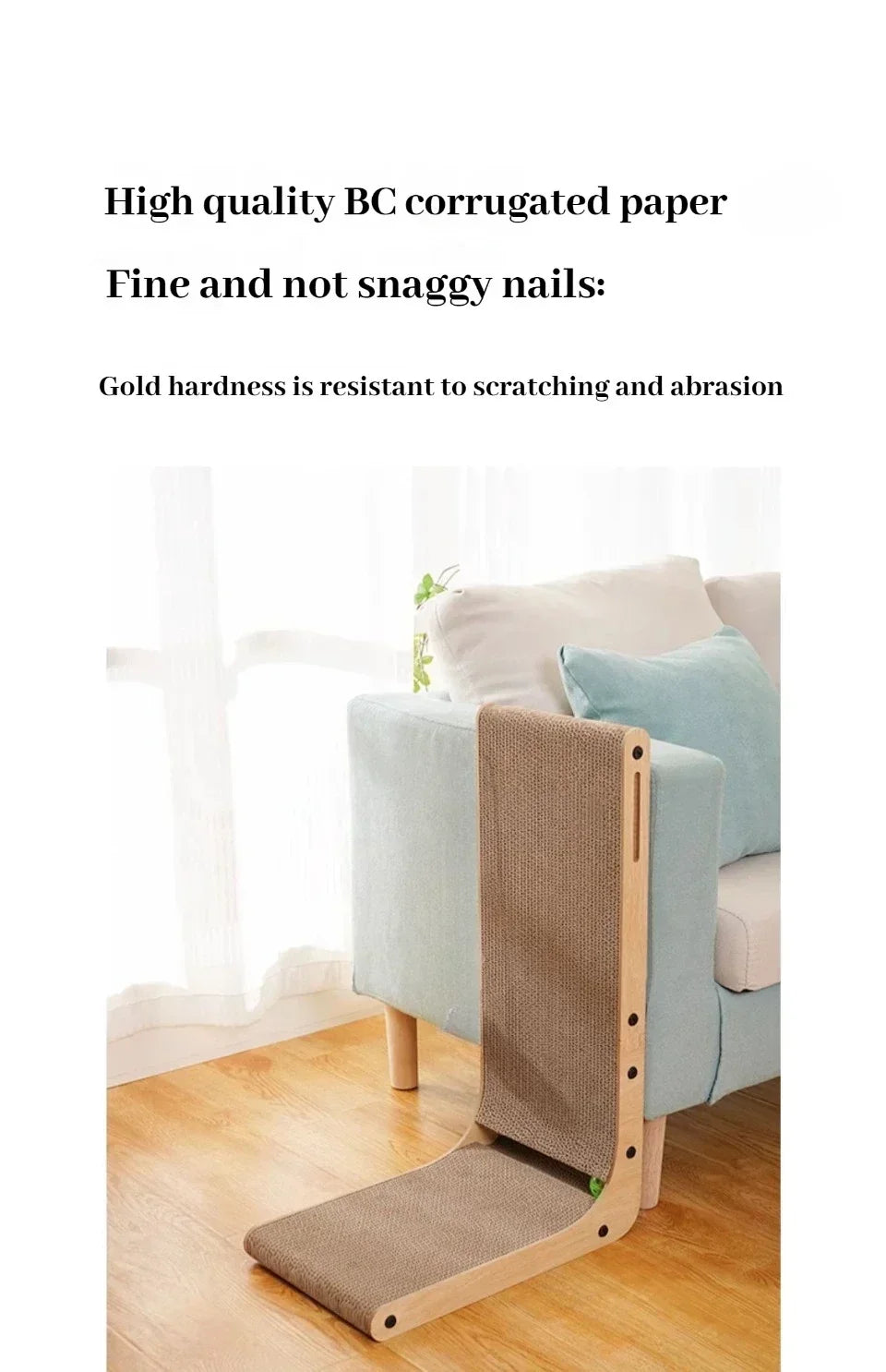 Cat Scratching Board Cat Toys  Wooden  Wear-resistant  and Scratch-resistant Post Cat Furniture Training Grinding Claw Toys Sofa