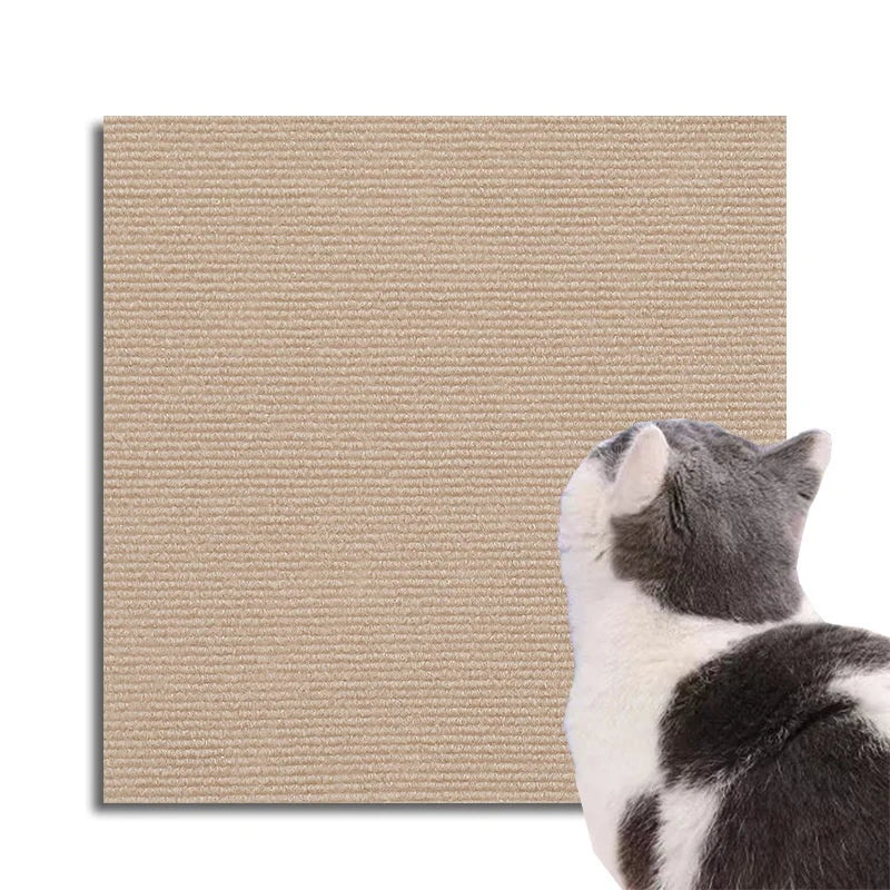 Cat Scratching Mat DIY Self-Adhesive Trimmable Carpet Cat Scratching Post Carpet for Anti-scratching Sofa Furniture Protection