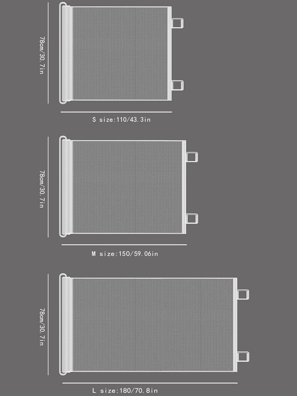 2025 Hot Retractable Pet Gate - Anti-Escape Reinforced Mesh, No-Drill Safety Barrier for Puppies/Kittens, Stairs/Hallway/Balcony