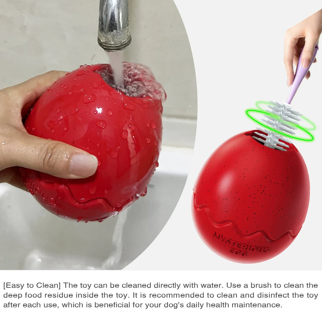 Dog Toy For Small Large Dogs Dinosaur Eggs Slow Feeder Pet Interactive Toys Release Anxiety French Bulldog Labrador Chew Toy