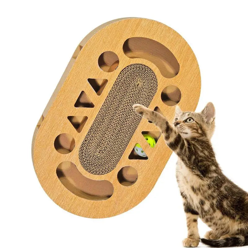 Cat Scratching Board Corrugated Game Box For Indoor Cats Cardboard Scratcher Pad In Double-Sided Design For Relieves Boredom
