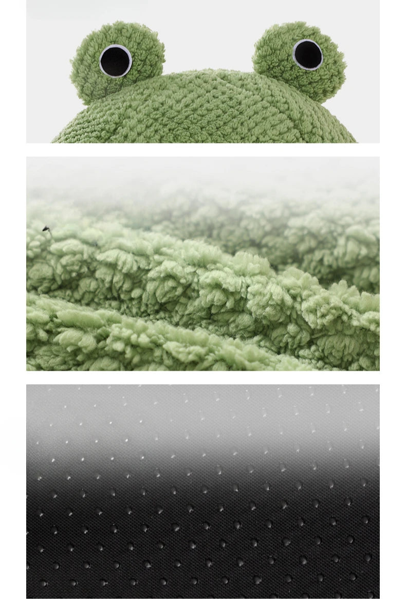 Cute frog cat dog bed warm home pet bed for autumn winter plush small dog cushion cat beds dogs bed pet supplies Pet House