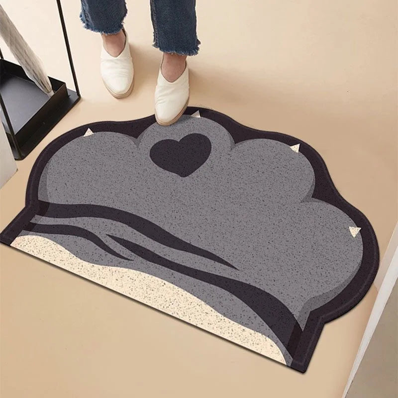 Cute Cat Litter Mat Litter Box Mat Litter Trapping Mat Soft on Kitty Paws Anti Slip Pet Accessories Door Floor mats Bathroom Mat